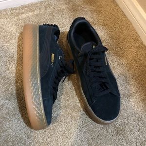 Gently worn platform Puma Sneakers